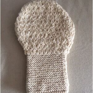 Earth Friendly Bath Glove Organic Cotton Soft Exfoliator Hand Crafted
